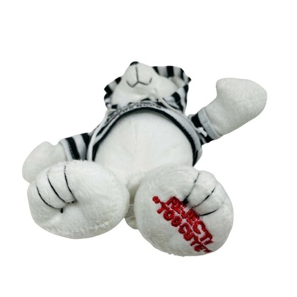 The Rock Alcatraz Hooded Bear Plush 9” Reject Too Cute White Prisoner Novelty - Picture 4 of 10